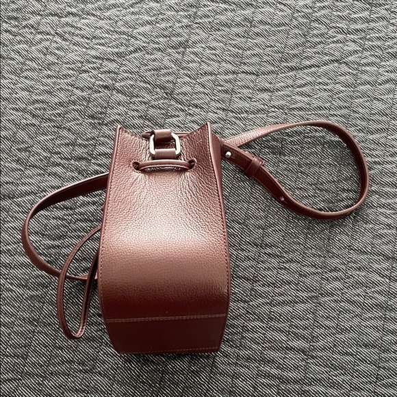 3.1 Phillip Lim Burgundy Brown 100% Cow Leather Crossbody Bag - Picture 5 of 13